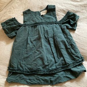 Moon River Linen Blend Off the Shoulder